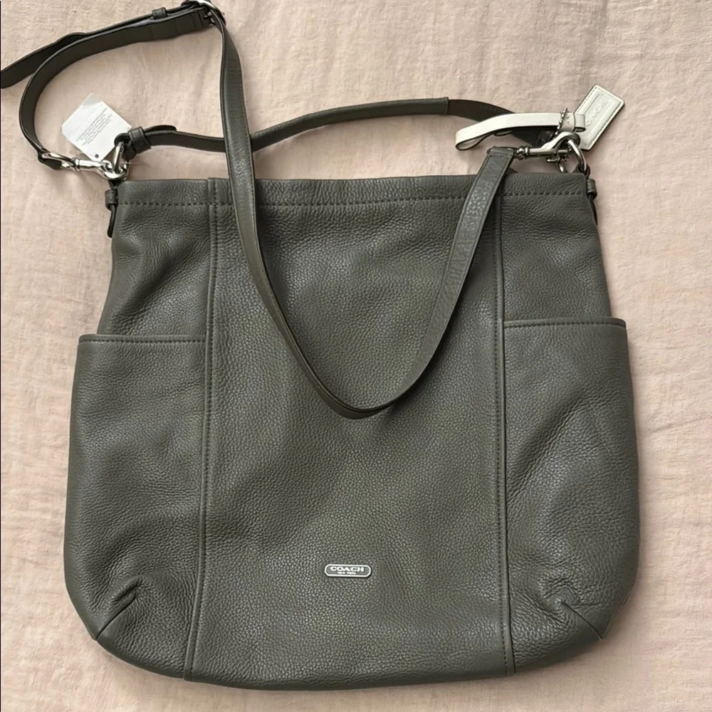 Coach Olive Green Double Strap Shoulder and Crossbody NWT Bag - Picture 1 of 12